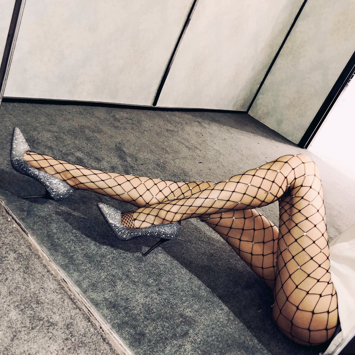Black Diamond Fishnet Stockings