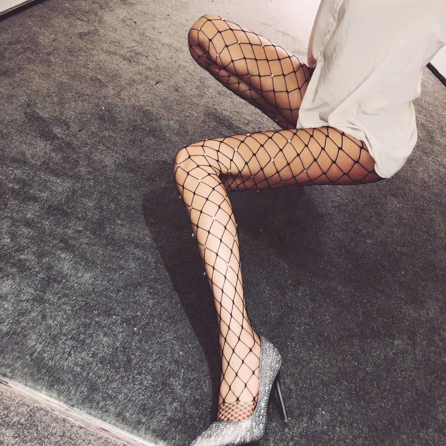 Black Diamond Fishnet Stockings