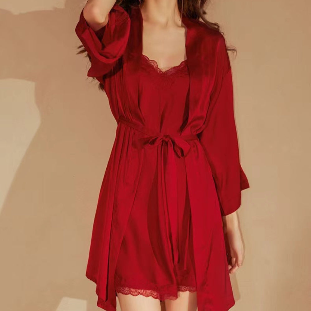 Indulge in Luxury Sleepwear - Red collection