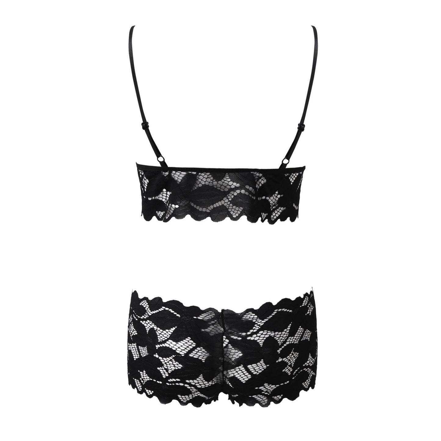 Blush Beauty: Lace Two-Piece Sleepwear Set