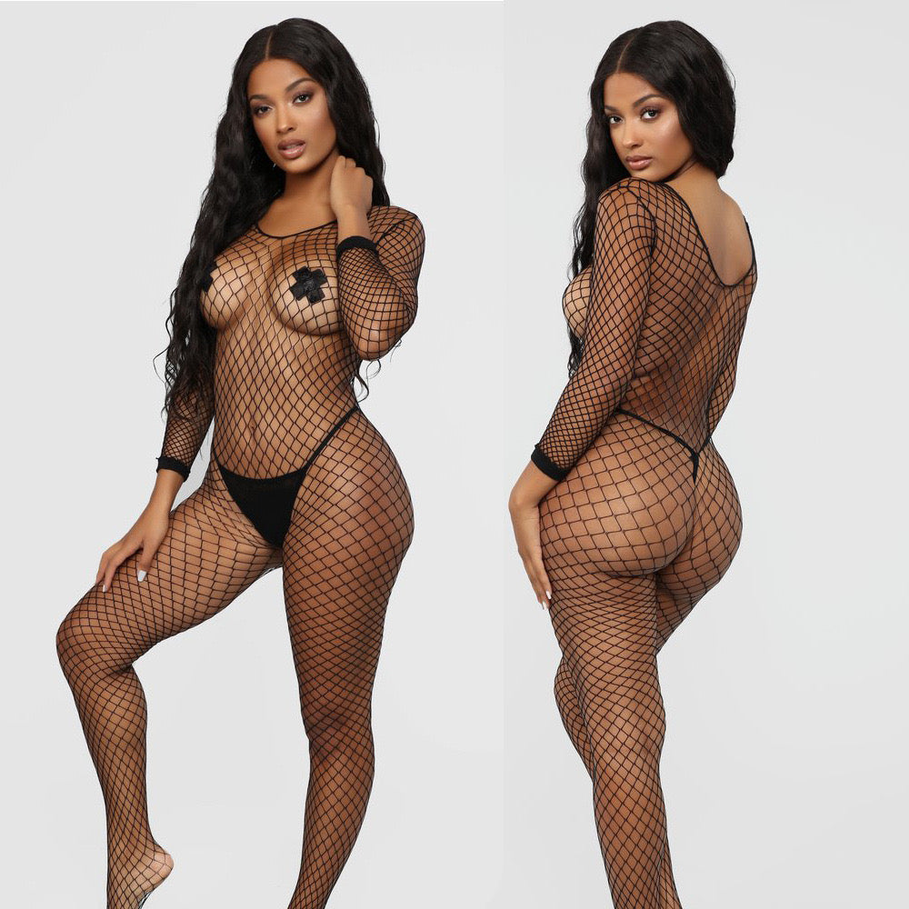 Classic Large Fishnet Full Bodysuit