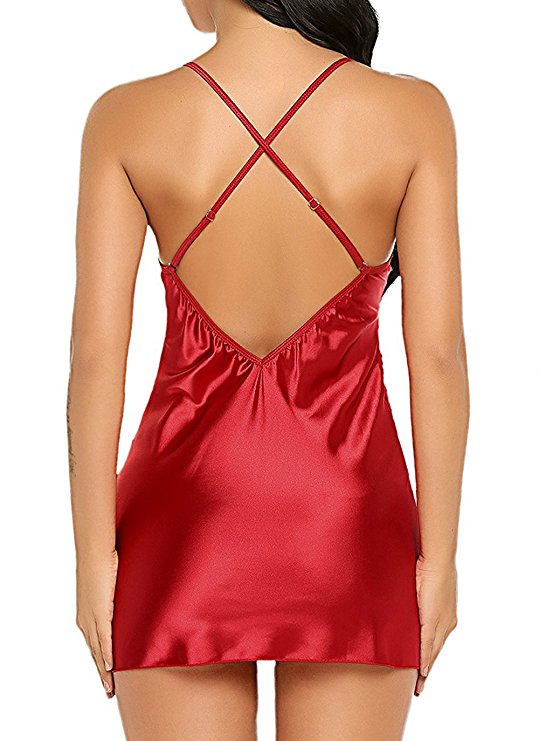 Red Short Nightwear Dress