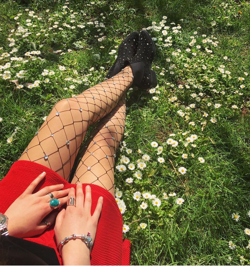 Black Diamond Fishnet Stockings