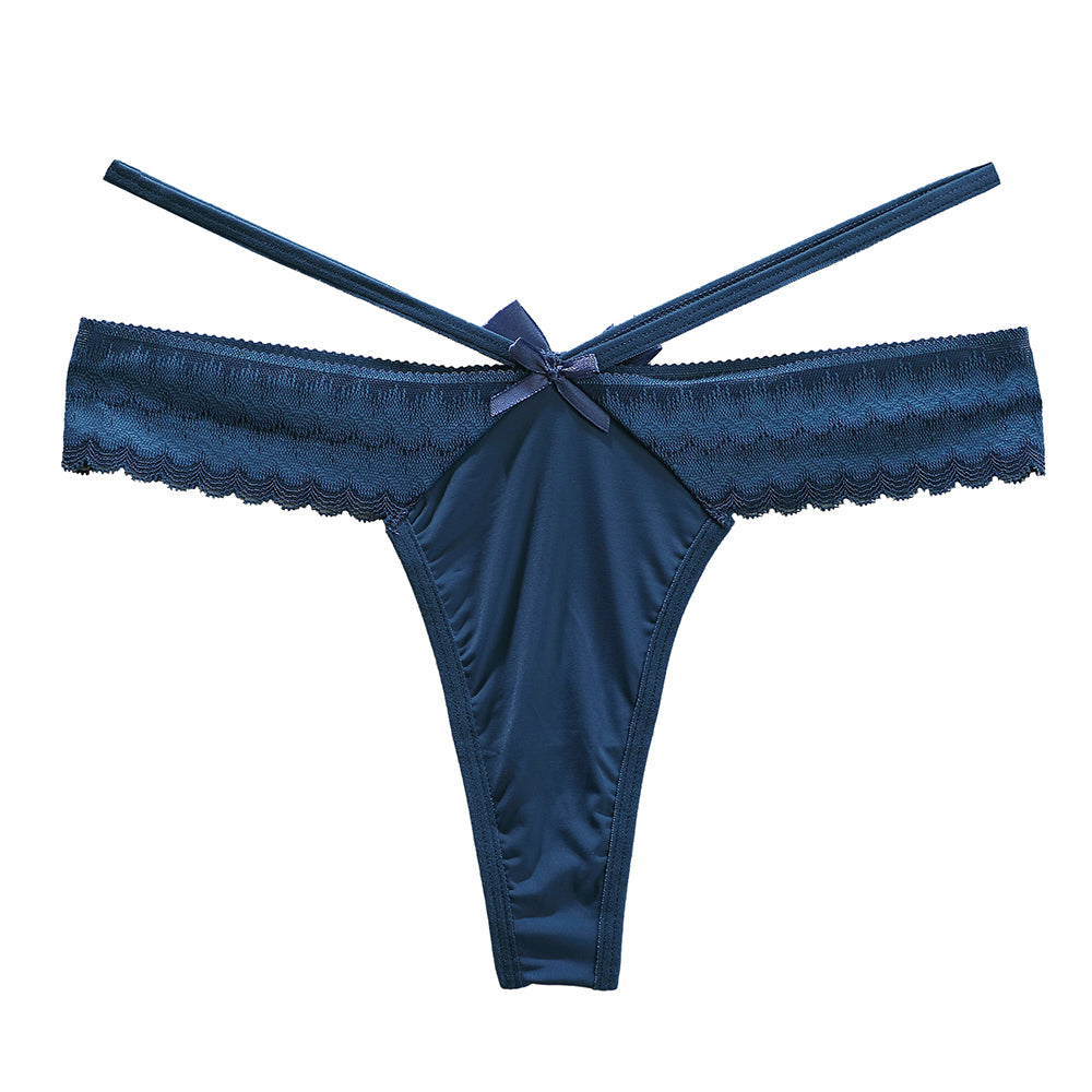 Blue G-String with Wrist Detail