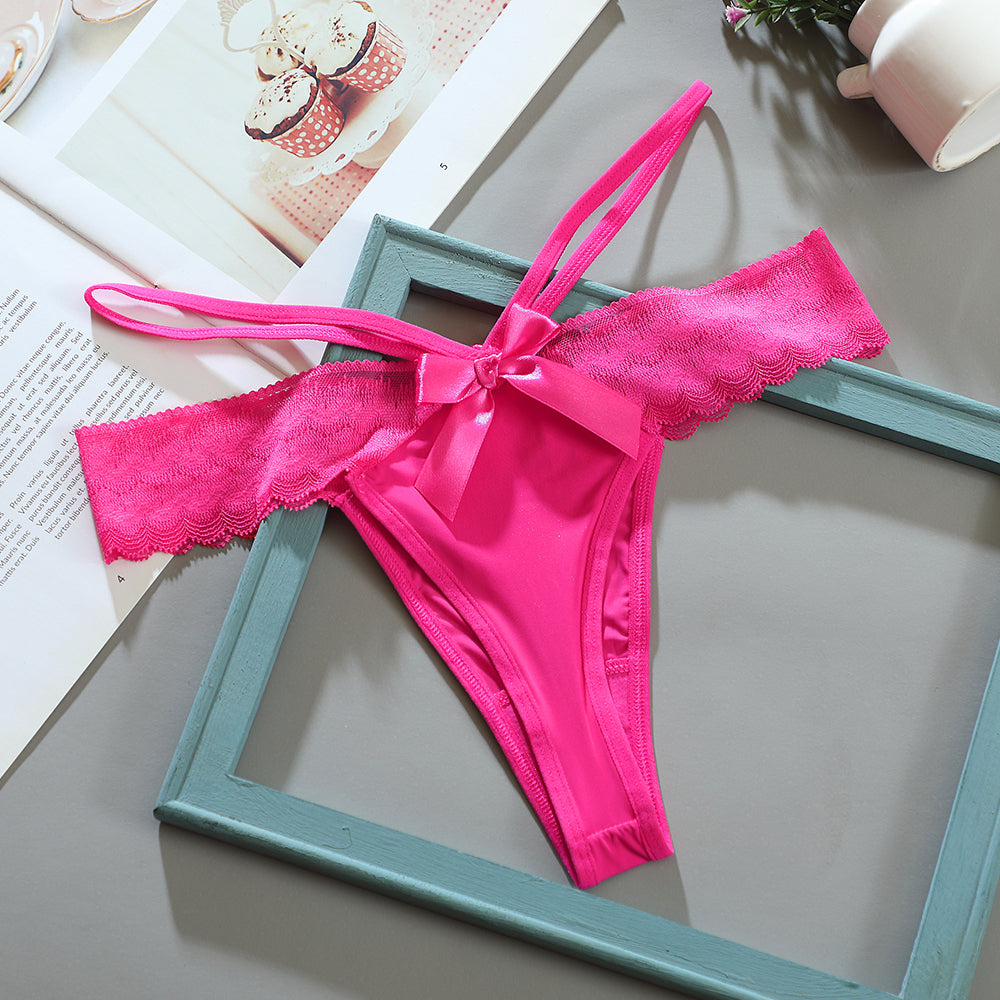 Pink G-String with Wrist Detail