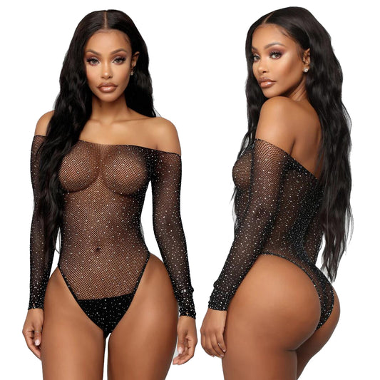 Timeless Noir Classic Black Bodysuit