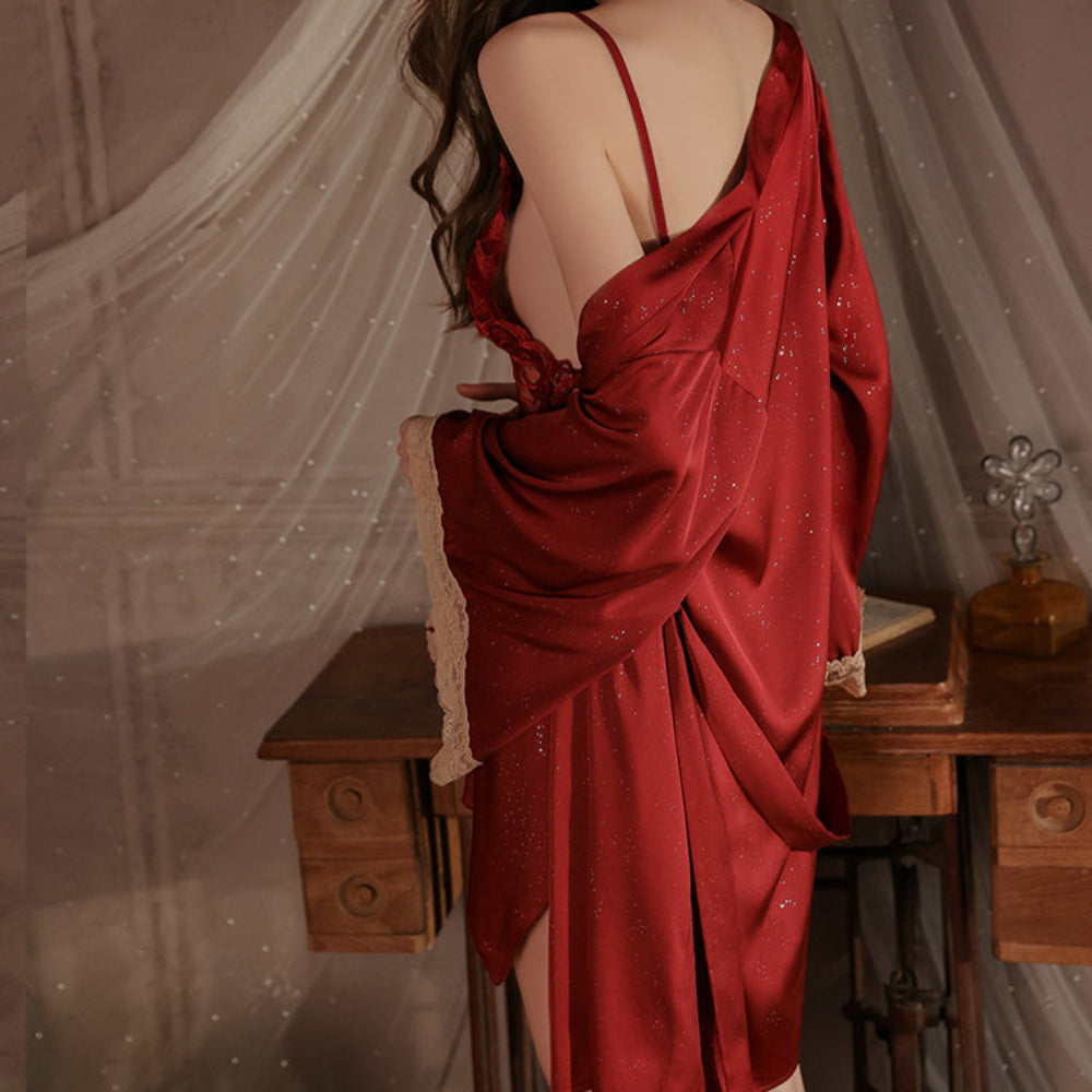 ❤️ Captivating in Red – Butterfly Shape Dress 🦋✨