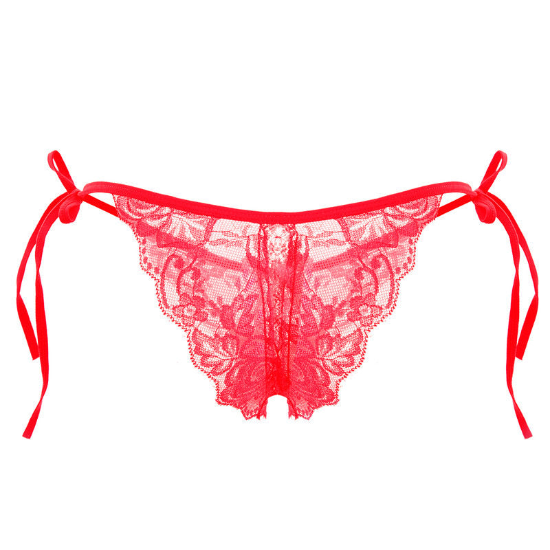 Sensual Elegance: Lace String with Front Opening