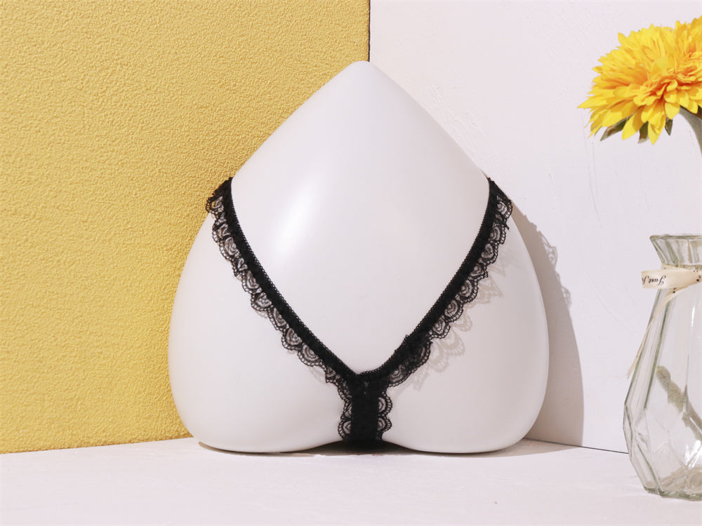 Pearl Elegance: Lace String