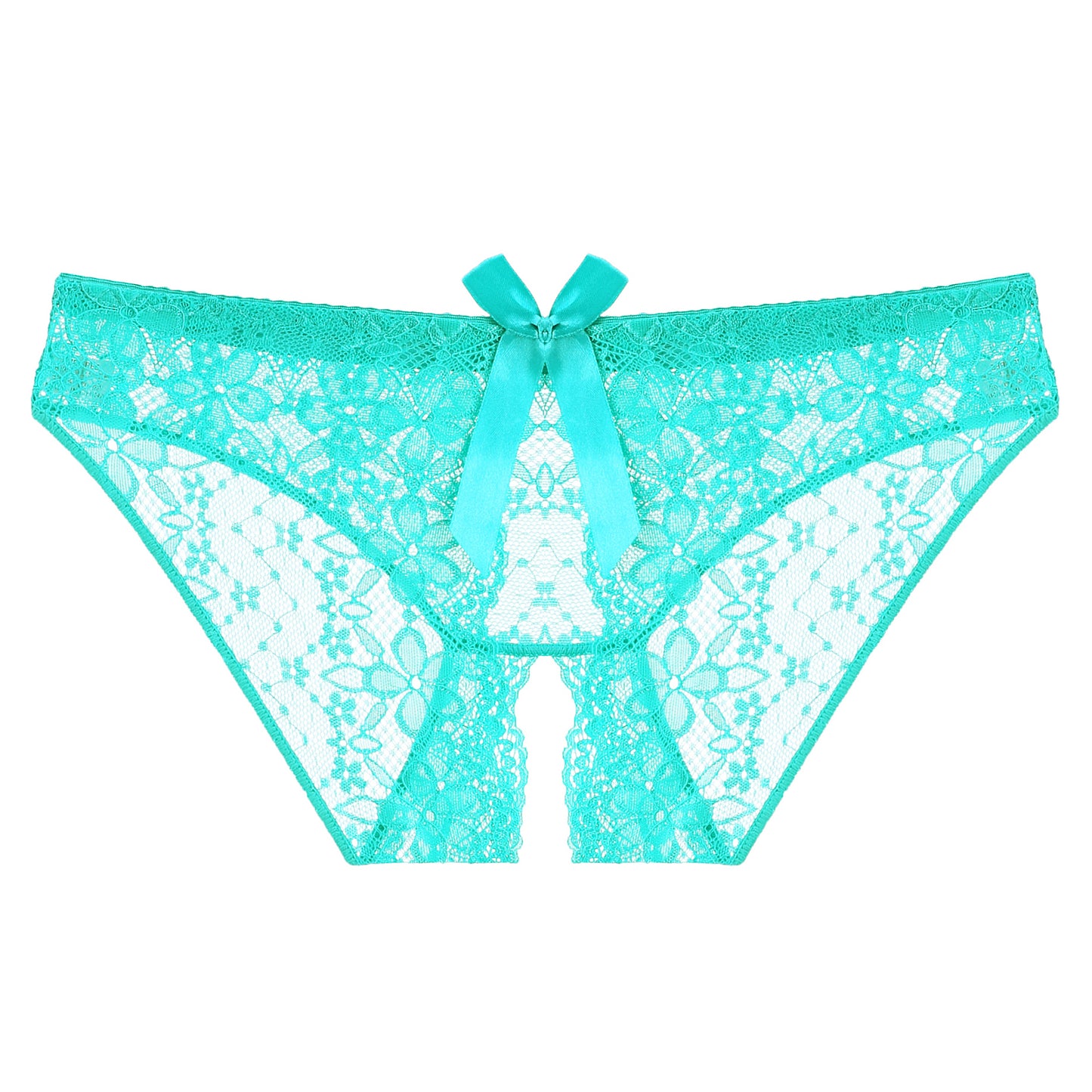 Bowed Elegance: Lace Underwear