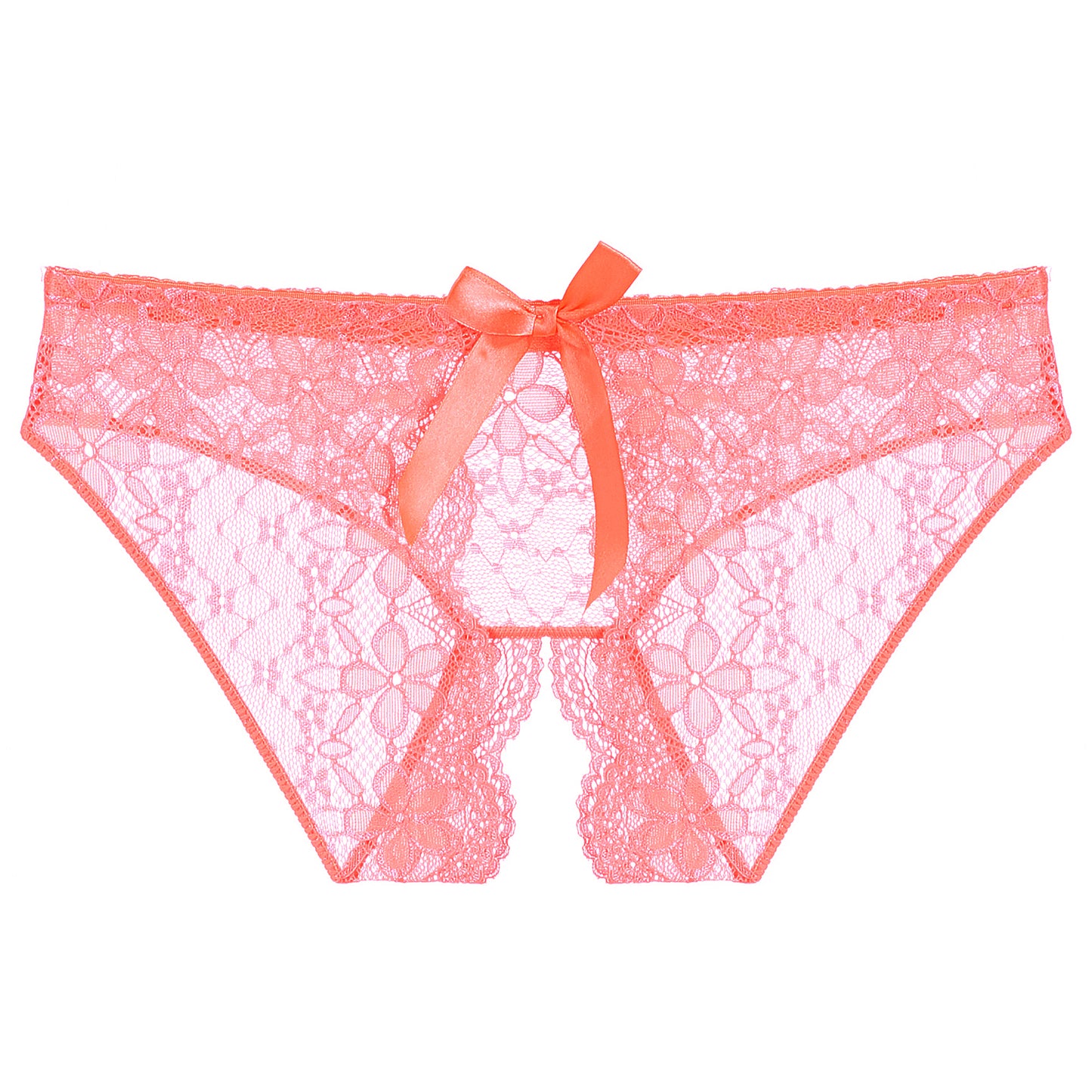Bowed Elegance: Lace Underwear